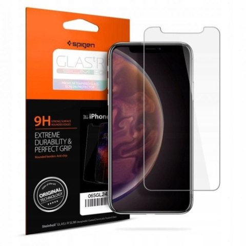 SZKŁO HARTOWANE SPIGEN GLAS.TR SLIM IPHONE X / XS / 11 PRO CLEAR SZKŁO HARTOWANE SPIGEN GLAS.TR SLIM IPHONE X / XS / 11 PRO CLEAR