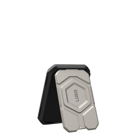 UAG Magnetic Wallet - portfel i podstawka, kompatybilny z MagSafe (black/titanium) UAG Magnetic Wallet - portfel i podstawka, kompatybilny z MagSafe (black/titanium)