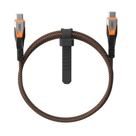 UAG SRGE - kabel USB-C - USB-C, USB 3.2 Gen2 240W/20Gbps, 75 cm (black/orange) UAG SRGE - kabel USB-C - USB-C, USB 3.2 Gen2 240W/20Gbps, 75 cm (black/orange)