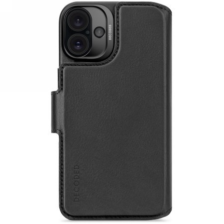 Decoded Leather Detachable Wallet - skórzana obudowa ochronna do iPhone 16 Plus kompatybilna z MagSafe (black) Decoded Leather Detachable Wallet - skórzana obudowa ochronna do iPhone 16 Plus kompatybilna z MagSafe (black)
