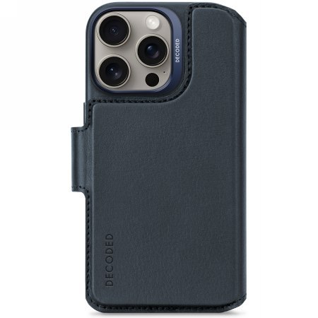 Decoded Leather Detachable Wallet - skórzana obudowa ochronna do iPhone 16 Pro kompatybilna z MagSafe (navy) Decoded Leather Detachable Wallet - skórzana obudowa ochronna do iPhone 16 Pro kompatybilna z MagSafe (navy)