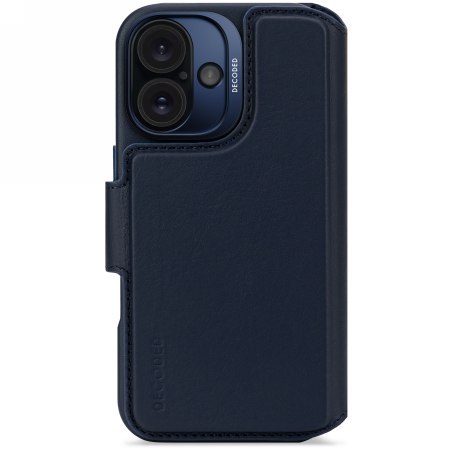 Decoded Leather Detachable Wallet - skórzana obudowa ochronna do iPhone 16 kompatybilna z MagSafe (navy) Decoded Leather Detachable Wallet - skórzana obudowa ochronna do iPhone 16 kompatybilna z MagSafe (navy)