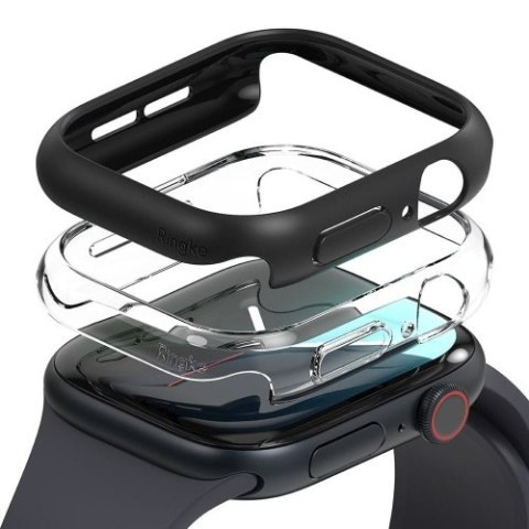 RINGKE SLIM 2-PACK APPLE WATCH 10 (42 MM) CLEAR & MATTE BLACK RINGKE SLIM 2-PACK APPLE WATCH 10 (42 MM) CLEAR & MATTE BLACK