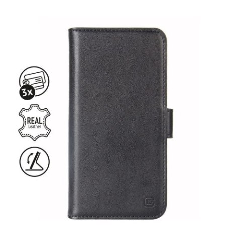 Crong Premium Booklet Wallet - Skórzane etui iPhone 11 Pro Max z kieszeniami + funkcja podstawki (czarny) Crong Premium Booklet Wallet - Skórzane etui iPhone 11 Pro Max z kieszeniami + funkcja podstawki (czarny)