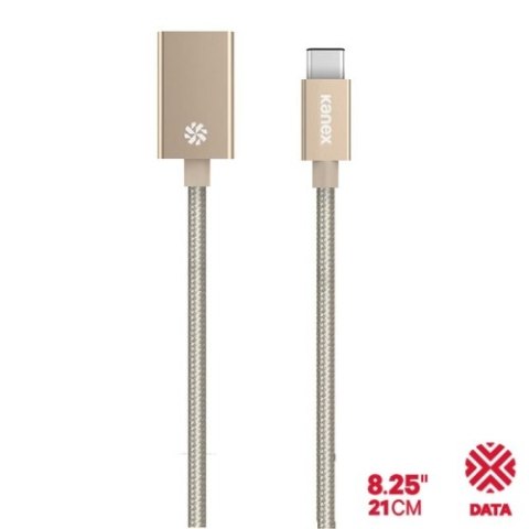 Kanex przejściówka DuraBraid™ Aluminium z USB-C na USB 3.0 typ A (Gold) Kanex przejściówka DuraBraid™ Aluminium z USB-C na USB 3.0 typ A (Gold)