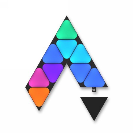 Nanoleaf Shapes Mini Triangles Expansion Pack - dodatkowe panele świetlne (10 paneli świetlnych) (black) Nanoleaf Shapes Mini Triangles Expansion Pack - dodatkowe panele świetlne (10 paneli świetlnych) (black)