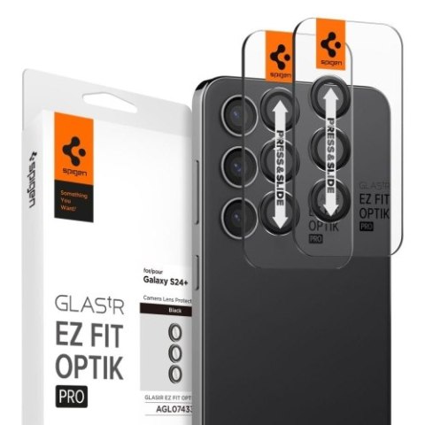 OSŁONA APARATU SPIGEN OPTIK.TR "EZ FIT" CAMERA PROTECTOR 2-PACK GALAXY S24+ PLUS BLACK OSŁONA APARATU SPIGEN OPTIK.TR "EZ FIT" CAMERA PROTECTOR 2-PACK GALAXY S24+ PLUS BLACK