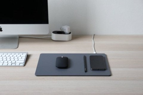 Pout Wireless Charging Mouse Pad Combo - Deep Grey Pout Wireless Charging Mouse Pad Combo - Deep Grey