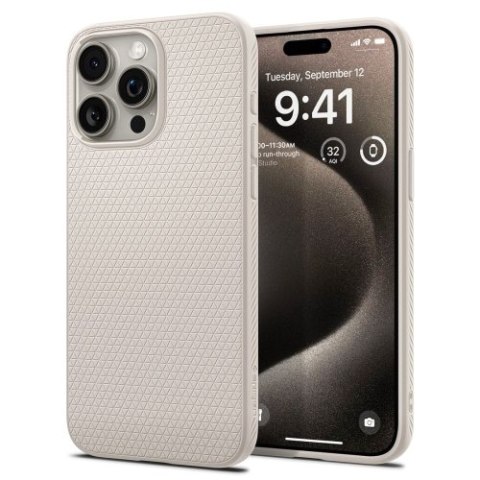 SPIGEN LIQUID AIR IPHONE 15 PRO MAX NATURAL TITANIUM SPIGEN LIQUID AIR IPHONE 15 PRO MAX NATURAL TITANIUM