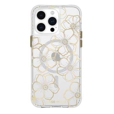 Case-Mate Floral Gems MagSafe - Etui iPhone 15 Pro Max (Gold) Case-Mate Floral Gems MagSafe - Etui iPhone 15 Pro Max (Gold)