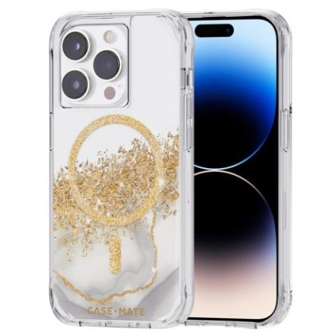 Case-Mate Karat MagSafe - Etui iPhone 14 Pro zdobione złotem (Marble) Case-Mate Karat MagSafe - Etui iPhone 14 Pro zdobione złotem (Marble)
