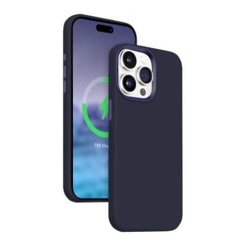 Crong Color Cover LUX Magnetic - Etui iPhone 15 Pro MagSafe (granatowy) Crong Color Cover LUX Magnetic - Etui iPhone 15 Pro MagSafe (granatowy)