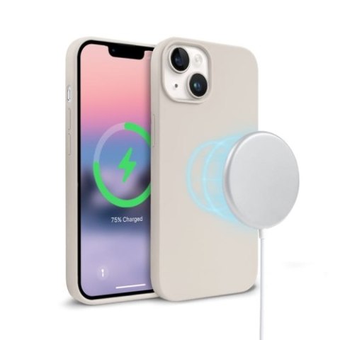 Crong Color Cover Magnetic - Etui iPhone 14 / iPhone 13 MagSafe (kamienny beż) Crong Color Cover Magnetic - Etui iPhone 14 / iPhone 13 MagSafe (kamienny beż)