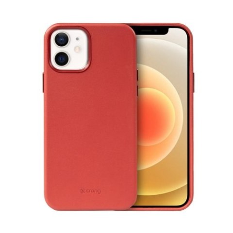Crong Essential Cover - Etui ze skóry ekologicznej iPhone 12 / iPhone 12 Pro (czerwony) Crong Essential Cover - Etui ze skóry ekologicznej iPhone 12 / iPhone 12 Pro (czerwony)