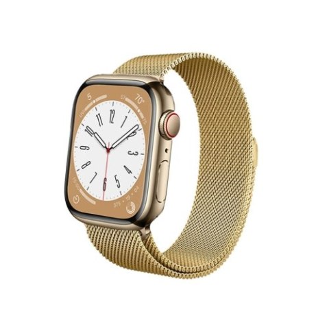 Crong Milano Steel - Pasek ze stali nierdzewnej do Apple Watch 38/40/41 mm (złoty) Crong Milano Steel - Pasek ze stali nierdzewnej do Apple Watch 38/40/41 mm (złoty)