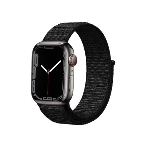 Crong Nylon Reflex - Pasek sportowy do Apple Watch 38/40/41 mm (czarny) Crong Nylon Reflex - Pasek sportowy do Apple Watch 38/40/41 mm (czarny)