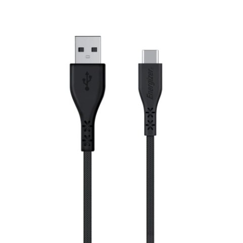 Energizer HardCase - Kabel połączeniowy USB-A do USB-C 1.2m (Czarny) dożywotnia gwarancja Energizer HardCase - Kabel połączeniowy USB-A do USB-C 1.2m (Czarny) dożywotnia gwarancja