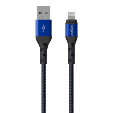 Energizer Ultimate - Kabel połączeniowy USB-A do Lightning certyfikat MFi 2m (Niebieski) Energizer Ultimate - Kabel połączeniowy USB-A do Lightning certyfikat MFi 2m (Niebieski)