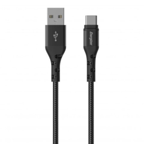 Energizer Ultimate - Kabel połączeniowy USB-A do USB-C 2m (Czarny) Energizer Ultimate - Kabel połączeniowy USB-A do USB-C 2m (Czarny)