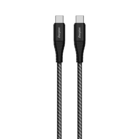 Energizer Ultimate - Kabel połączeniowy USB-C do USB-C 100W 2m (Czarny) Energizer Ultimate - Kabel połączeniowy USB-C do USB-C 100W 2m (Czarny)