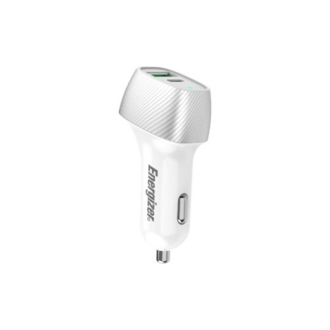 Energizer Ultimate - Ładowarka samochodowa USB-C & USB-A 38W PD + QC3.0 (Biały / Srebrny) Energizer Ultimate - Ładowarka samochodowa USB-C & USB-A 38W PD + QC3.0 (Biały / Srebrny)