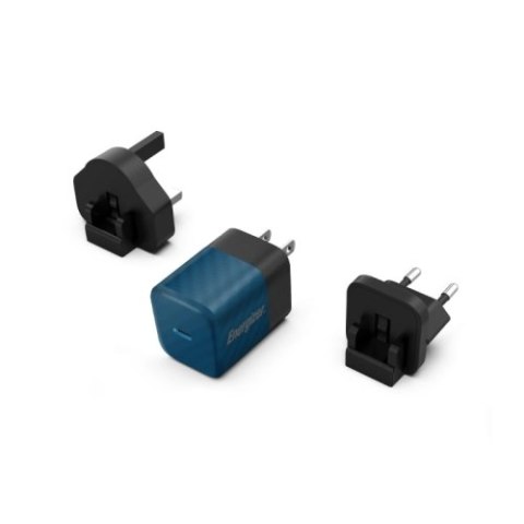 Energizer Ultimate - Ładowarka sieciowa Multiplug EU / UK / US GaN USB-C 20W PD (Niebieski) Energizer Ultimate - Ładowarka sieciowa Multiplug EU / UK / US GaN USB-C 20W PD (Niebieski)