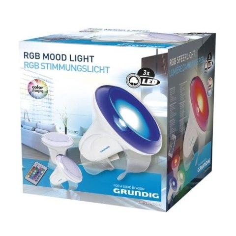 Grundig - Lampa RGB Mood light, zmieniające kolory, z pilotem Grundig - Lampa RGB Mood light, zmieniające kolory, z pilotem