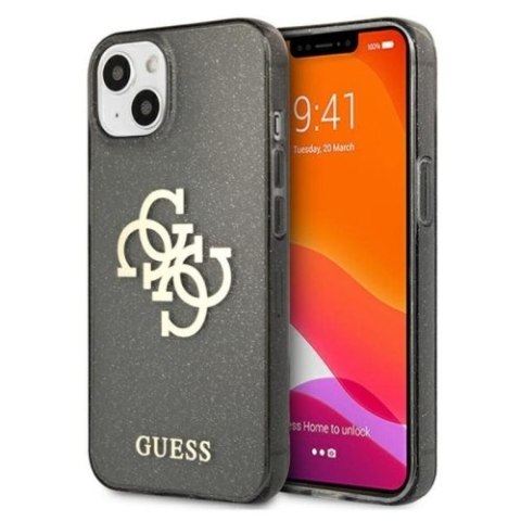 Guess Glitter 4G Big Logo - Etui iPhone 13 mini (czarny) Guess Glitter 4G Big Logo - Etui iPhone 13 mini (czarny)