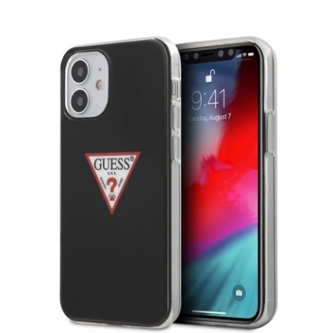 Guess Triangle Logo - Etui iPhone 12 Mini (czarny) Guess Triangle Logo - Etui iPhone 12 Mini (czarny)