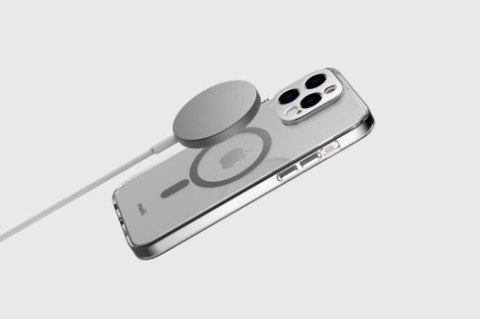 Moshi iGlaze MagSafe - Etui iPhone 14 Plus (Luna Silver) Moshi iGlaze MagSafe - Etui iPhone 14 Plus (Luna Silver)