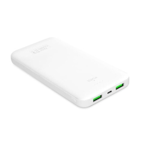 PURO White Fast Charger Power Bank - Power bank dla smartfonów i tabletów 10000 mAh, 2xUSB-A + 1xUSB-C (biały) PURO White Fast Charger Power Bank - Power bank dla smartfonów i tabletów 10000 mAh, 2xUSB-A + 1xUSB-C (biały)