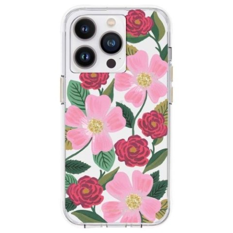 Rifle Paper Clear - Etui iPhone 14 Pro Max zdobione złotem (Rose Garden) Rifle Paper Clear - Etui iPhone 14 Pro Max zdobione złotem (Rose Garden)