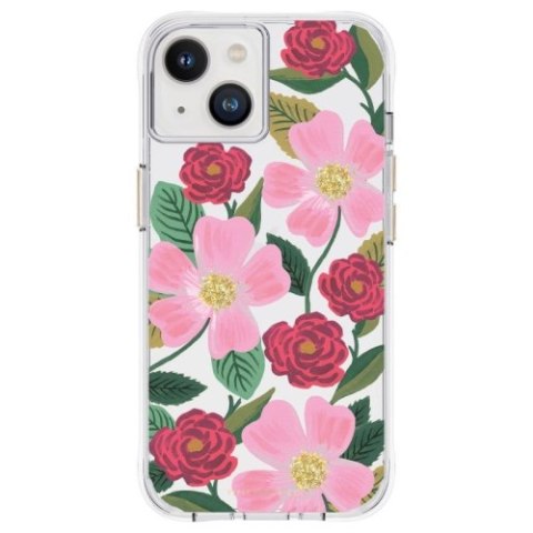 Rifle Paper Clear - Etui iPhone 14 / iPhone 13 zdobione złotem (Rose Garden) Rifle Paper Clear - Etui iPhone 14 / iPhone 13 zdobione złotem (Rose Garden)