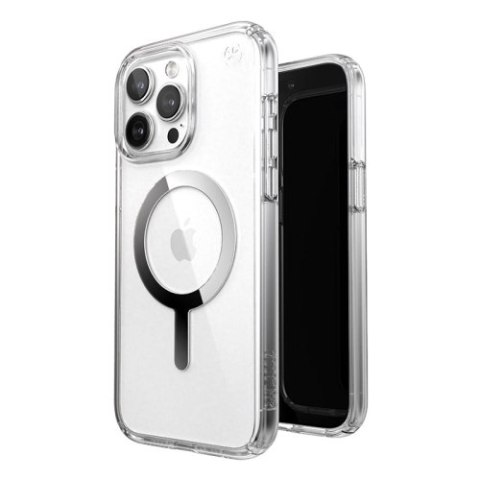 Speck Presidio Perfect-Clear MagSafe - Etui iPhone 15 Pro Max (Clear / Chrome Finish / Serene Silver) Speck Presidio Perfect-Clear MagSafe - Etui iPhone 15 Pro Max (Clear / Chrome Finish / Serene Silver)