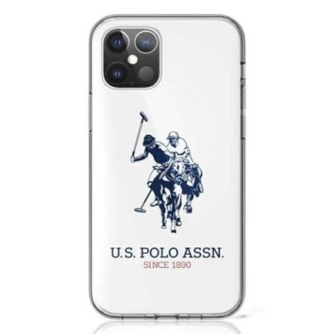 US Polo Assn Big Double Horse Logo - Etui iPhone 12 Mini (biały) US Polo Assn Big Double Horse Logo - Etui iPhone 12 Mini (biały)