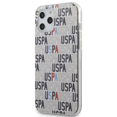 US Polo Assn Logo Mania - Etui iPhone 12 Pro Max (biały) US Polo Assn Logo Mania - Etui iPhone 12 Pro Max (biały)