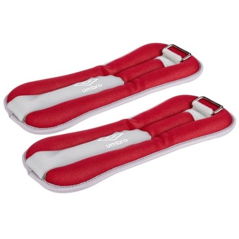Umbro - Obciążniki na kostki i nadgarstki 2x1 kg (czerwony) Umbro - Obciążniki na kostki i nadgarstki 2x1 kg (czerwony)