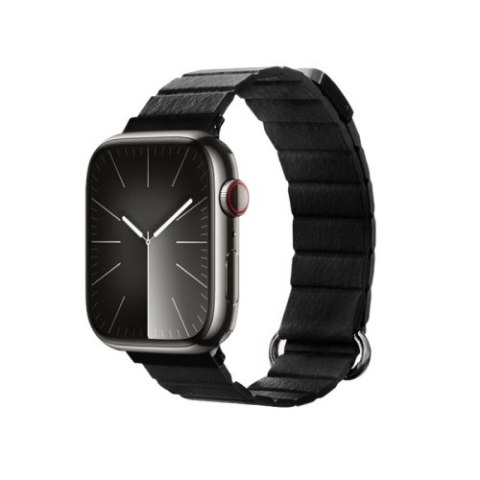 Crong Eclipse - Skórzany pasek magnetyczny Apple Watch 42/44/45/49 mm (czarny) Crong Eclipse - Skórzany pasek magnetyczny Apple Watch 42/44/45/49 mm (czarny)