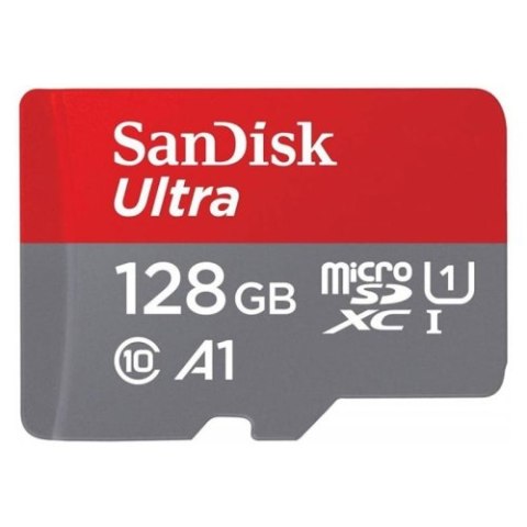 SanDisk Ultra microSDXC - Karta pamięci 128 GB A1 Class 10 UHS-I U1 120 MB/s SanDisk Ultra microSDXC - Karta pamięci 128 GB A1 Class 10 UHS-I U1 120 MB/s