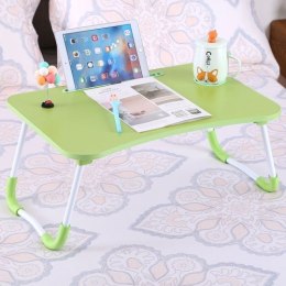 Składany stolik śniadaniowy pod laptopa - zielony