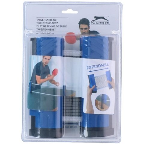 Slazenger - Siatka do tenisa stołowego regulowana (niebieski / czarny) Slazenger - Siatka do tenisa stołowego regulowana (niebieski / czarny)