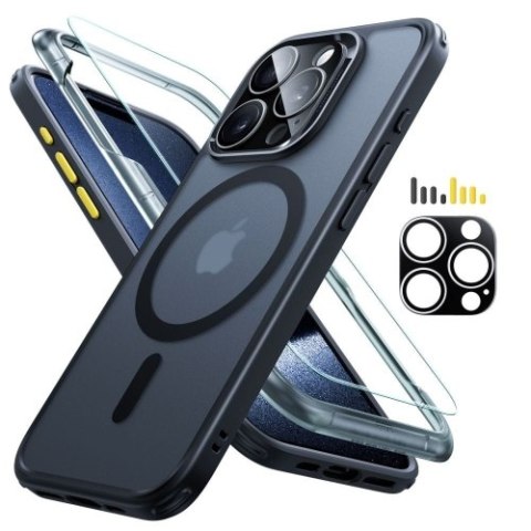 ESR CLASSIC PRO SET HALOLOCK MAGSAFE IPHONE 15 PRO MAX FROSTED BLACK ESR CLASSIC PRO SET HALOLOCK MAGSAFE IPHONE 15 PRO MAX FROSTED BLACK