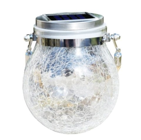 Lampion solarny ogrodowy/ Wisząca lampka LED solarna - rozmiar L, światło białe Lampion solarny ogrodowy/ Wisząca lampka LED solarna - rozmiar L, światło białe