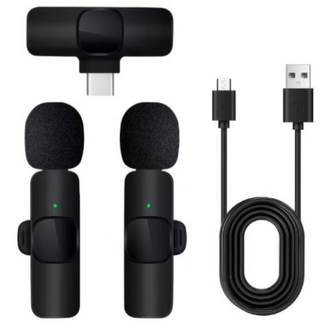 Mini mikrofon dwie sztuki z USB-C Mini mikrofon dwie sztuki z USB-C