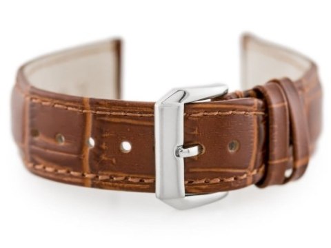 Pasek skórzany do zegarka W64 - brązowy - 22mm Pasek skórzany do zegarka W64 - brązowy - 22mm