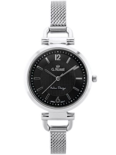 ZEGAREK G. ROSSI - LESTI - 3652B (zg772b) - silver/black + BOX ZEGAREK G. ROSSI - LESTI - 3652B (zg772b) - silver/black + BOX