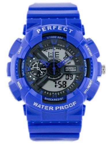 ZEGAREK MĘSKI PERFECT SHOCK (zp219e) - blue ZEGAREK MĘSKI PERFECT SHOCK (zp219e) - blue