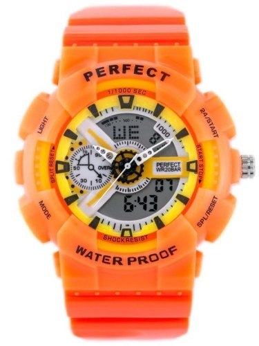 ZEGAREK MĘSKI PERFECT SHOCK (zp219f) - orange ZEGAREK MĘSKI PERFECT SHOCK (zp219f) - orange