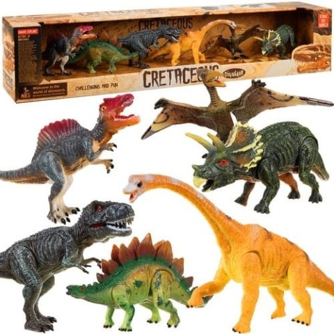 Dinozaury- figurki ruchome 6szt. 22398 Dinozaury- figurki ruchome 6szt. 22398