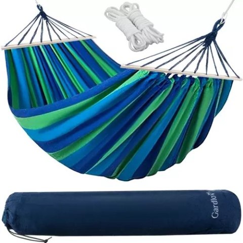 Hamak ogrodowy dwuosobowy 260x160cm Gardlov 21078 Hamak ogrodowy dwuosobowy 260x160cm Gardlov 21078